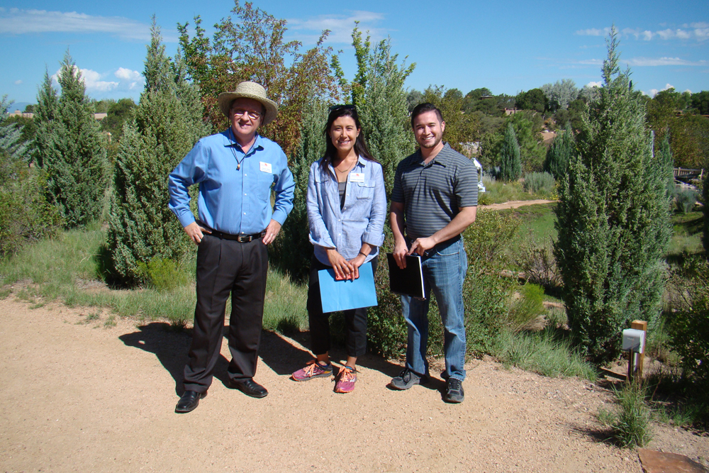 SFBG CEO Clayton Bass, Cristina Salvador (Collections Manager), and Nicholas Maestas, Constituent Liaison for Congressman Ben R. Luján, during Invite Congress tour 2016.